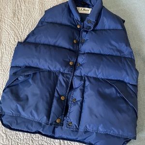 Vintage 80s-90s LL Bean blue puffer vest - Blue, small-medium